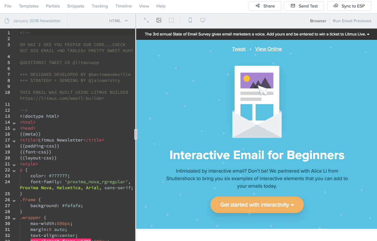 Litmus Builder - Sharing