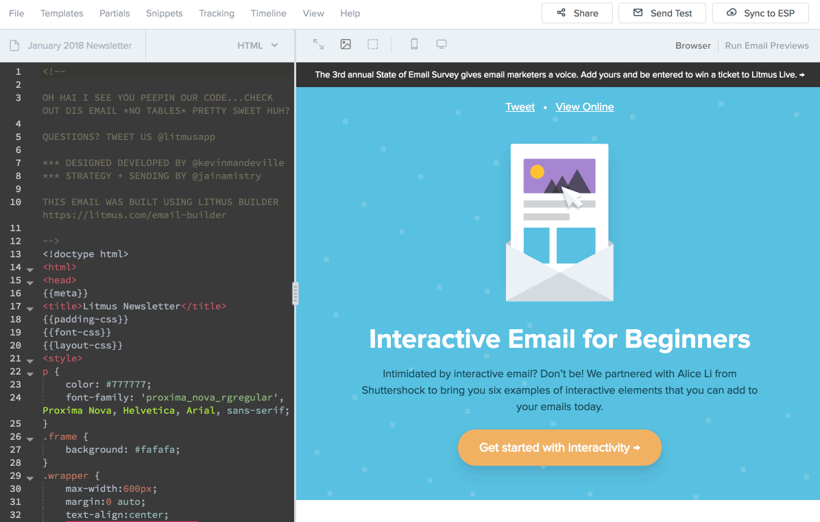 Litmus Builder - Sharing