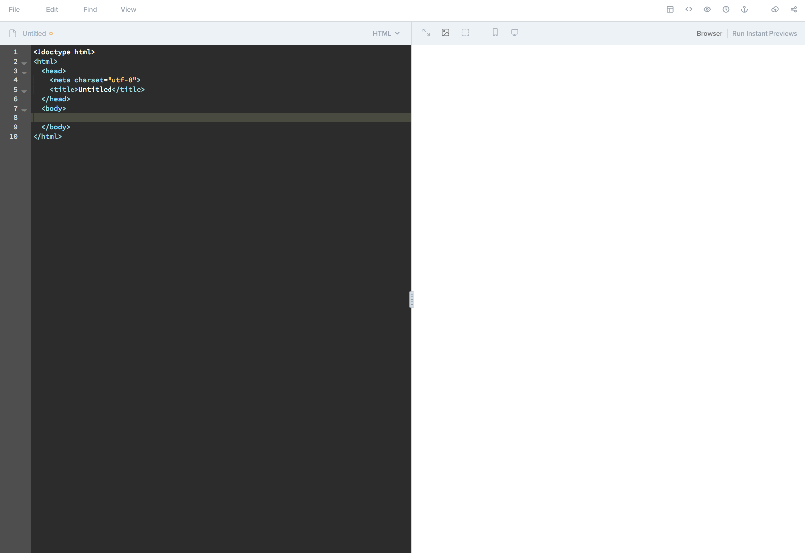 Switching between HTML and CSS tabs.